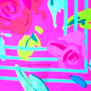 5 HOST PICK Liz Claiborne Vintage 100%Silk Scarf,30"x30", Colorful Flora…